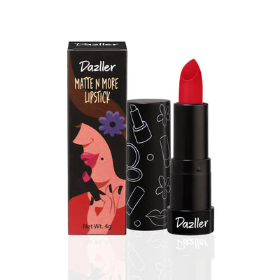 Dazller Matte 'N More Lipstick Creamy Matte, Long Stay, No Smudging, (M101 to M204)