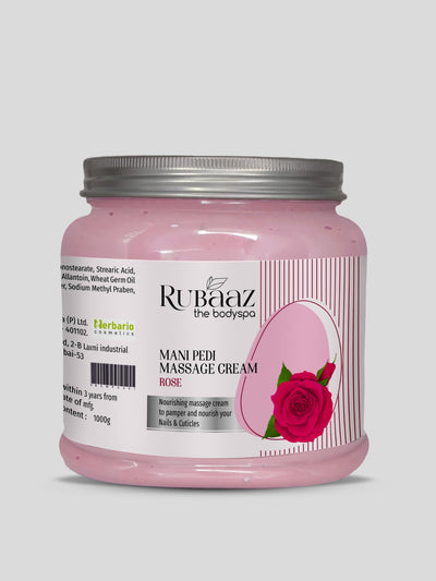 Rubaaz Mani Pedi Massage Cream Rose 1kg