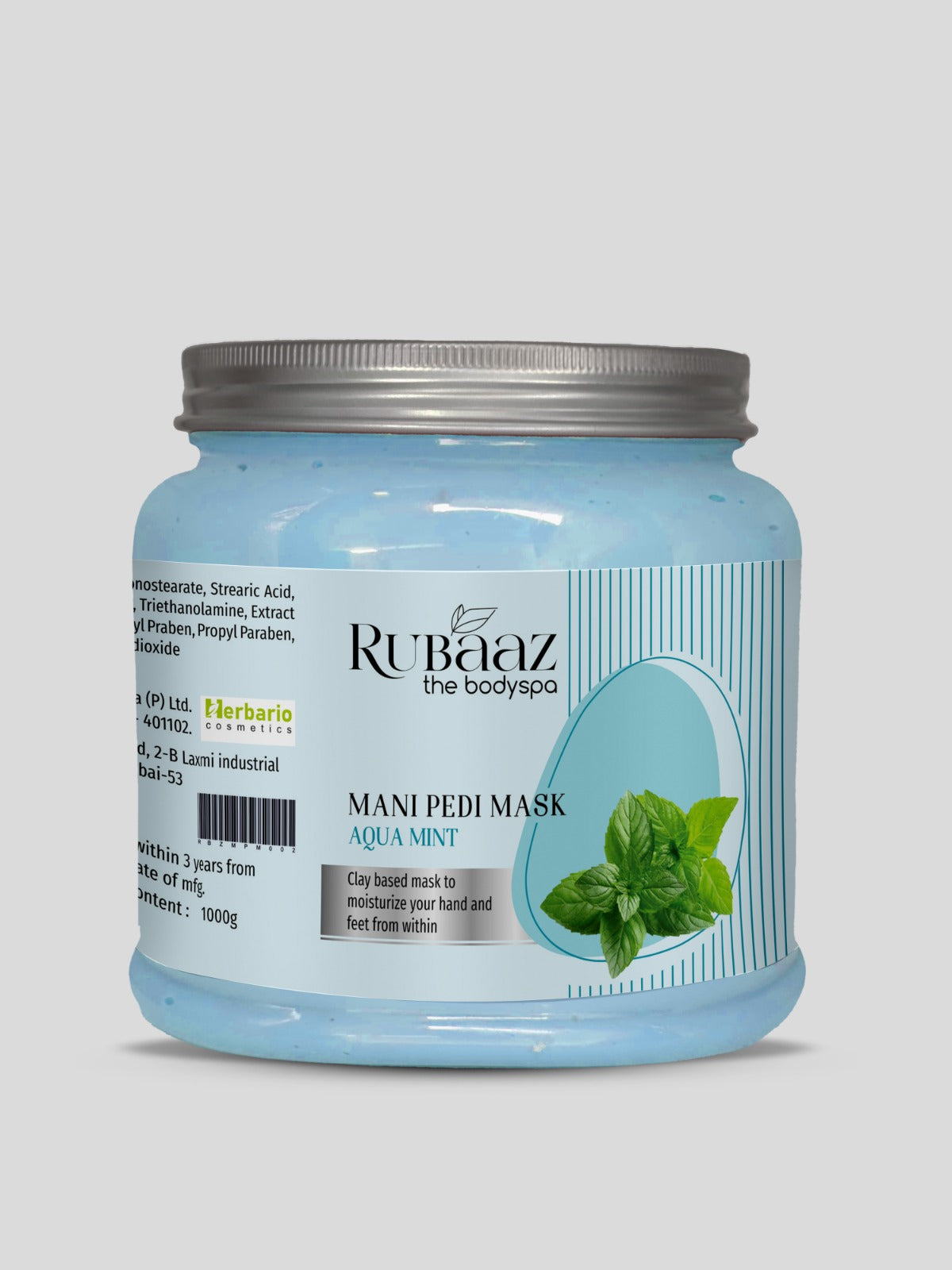 Rubaaz Mani Pedi Massage Mask Aquamint 1Kg