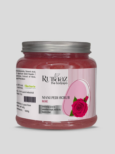 Rubaaz Mani Pedi Rose Scrub – 1kg