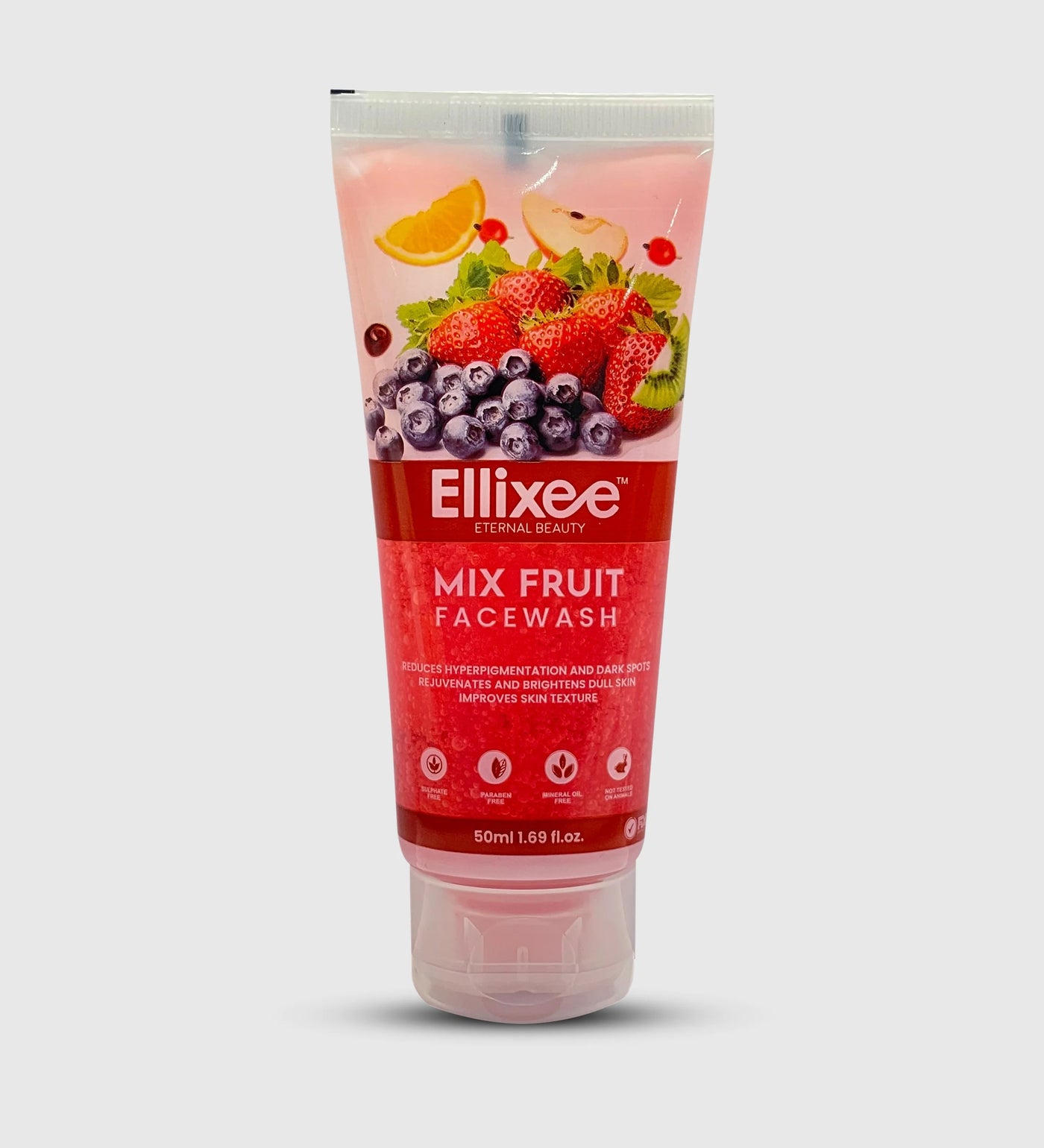 Ellixee Neutralizes + Hydrates + Boosts Elasticity Mix Fruit Face Wash