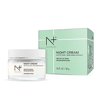 N Plus Professional Night Cream, With Lactic Acid and Irish Moss Extract, Helps In Skin Regeneration, 50 G