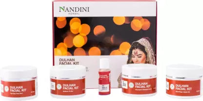 Nandini Herbal Dulhan Facial Kit, 210GM+15ML  (4 x 56.25 g