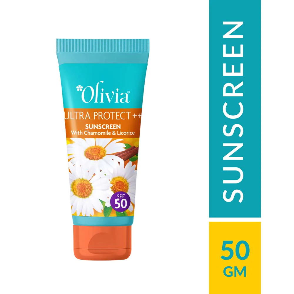 Olivia Ultra Protect ++ Sunscreen with Chamomile and Licorice SPF 50