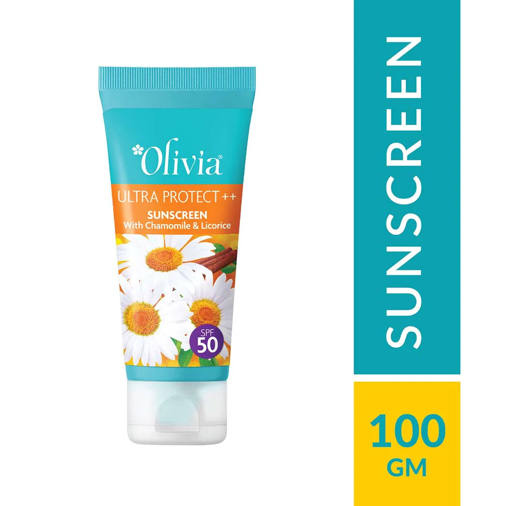 Olivia Ultra Protect ++ Sunscreen with Chamomile and Licorice SPF 50(100g)