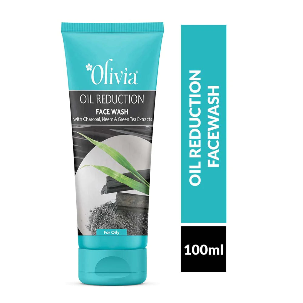 Olivia Oil Reduction Face Wash with Charcoal Neem and Green Tea Extracts