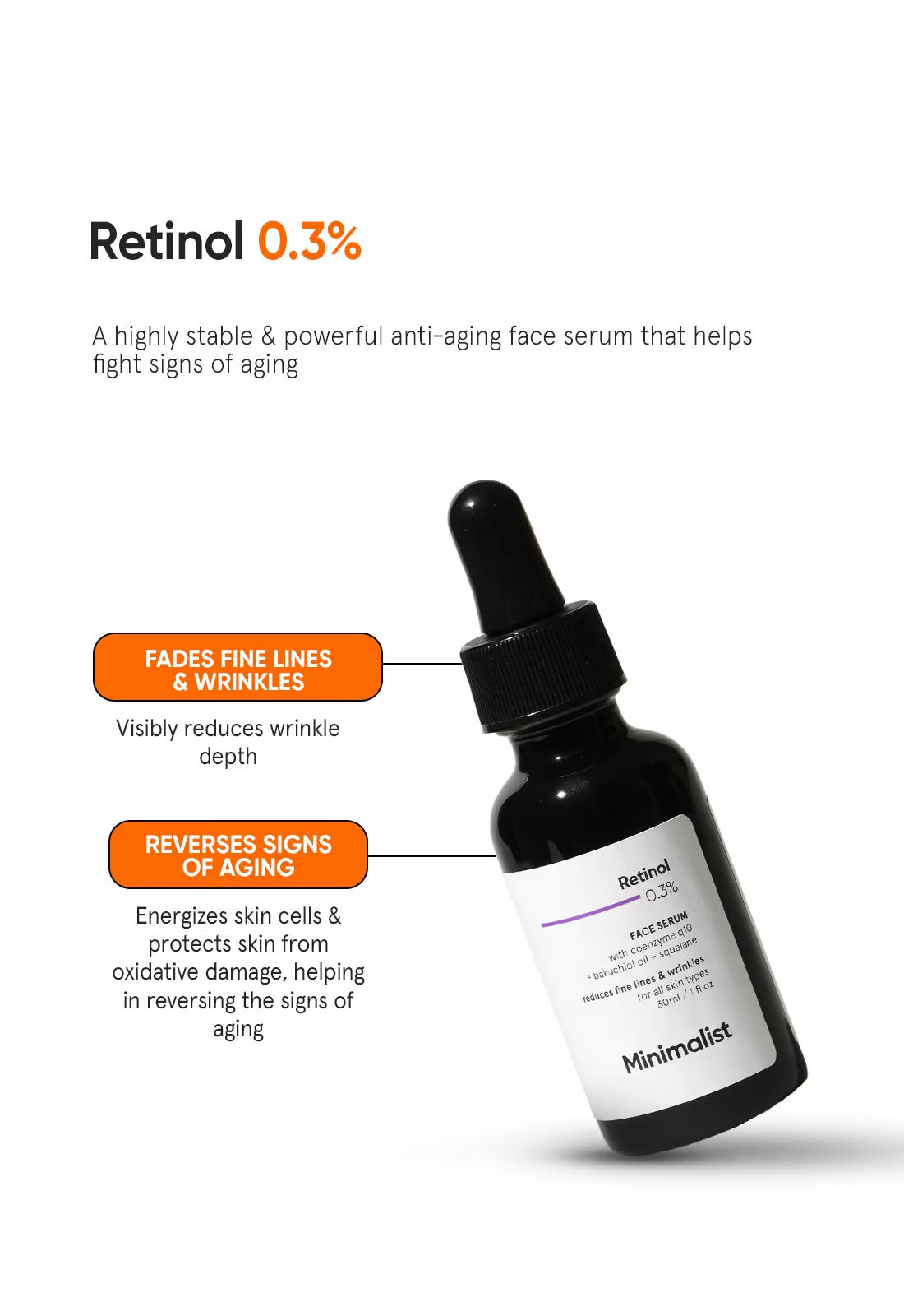 Minimalist Retinol 0.3% Face Serum