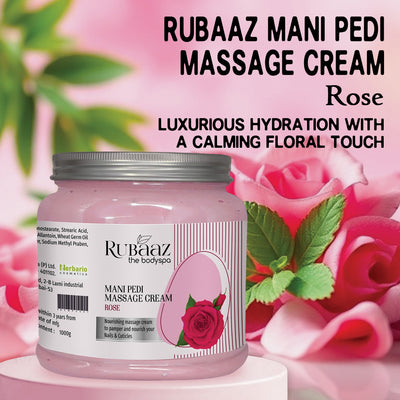 Rubaaz Mani Pedi Massage Cream Rose 1kg