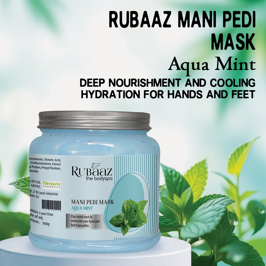 Rubaaz Mani Pedi Massage Mask Aquamint 1Kg