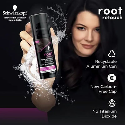 Schwarzkopf Root Retouch Temporery Root Cover Spray Colour Black – 70g