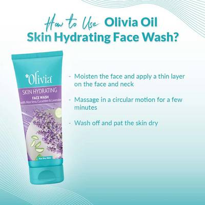 Olivia Skin Hydrating Face Wash with Aloe Vera Cucumber and Lavender