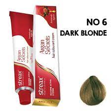Streax Professional Argan Secrets Hair Colourant Cream - Dark Blonde 6 (60gm)