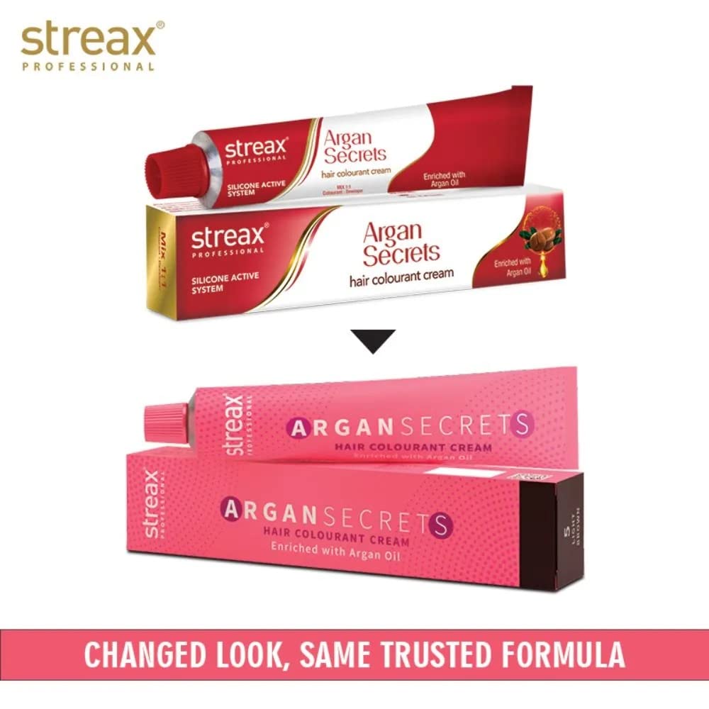 Streax Professional Argan Secrets Hair Colourant Cream - Dark Brown 3 (60gm)