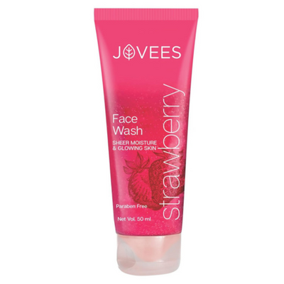 Jovees Herbal Strawberry Face Wash | Hydrating & Glowing Skin | 120 ml