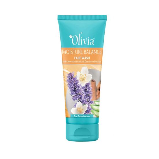 Olivia Moisture Balance Face Wash with Aloe Vera Licorice and Cinnamon Extracts