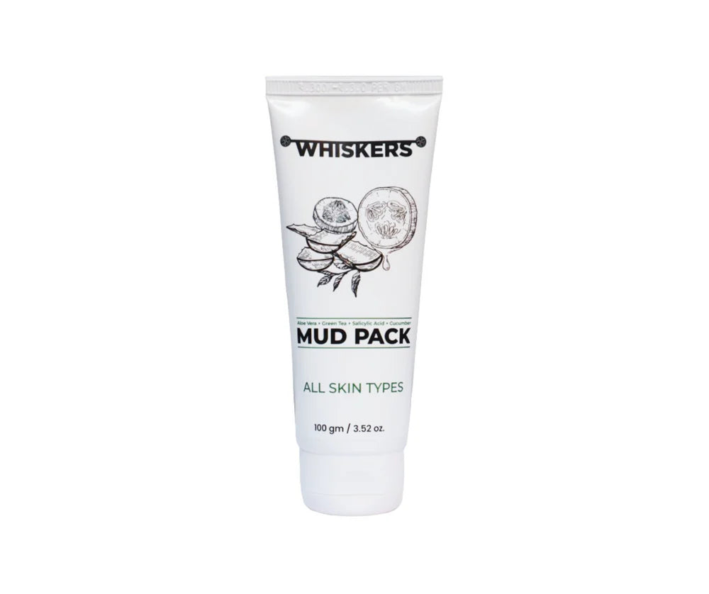 Whiskers Aloe Vera Green Tea & Cucumber Mud Pack