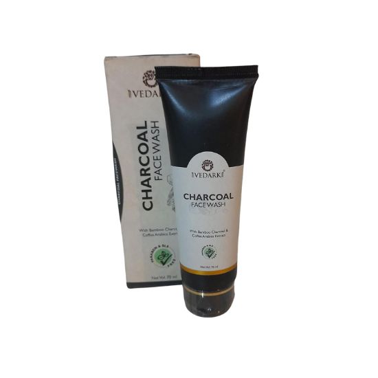 Vedark Charcoal Facewash- with Bamboo Charcoal & Coffea Arabica Extract 70ml