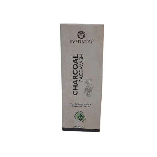 Vedark Charcoal Facewash- with Bamboo Charcoal & Coffea Arabica Extract 70ml