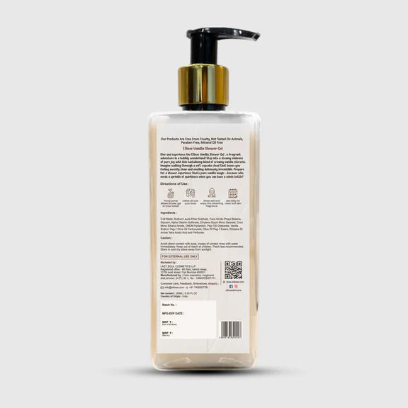 Ellixee Vanilla + Soothing Skin Shower Gel