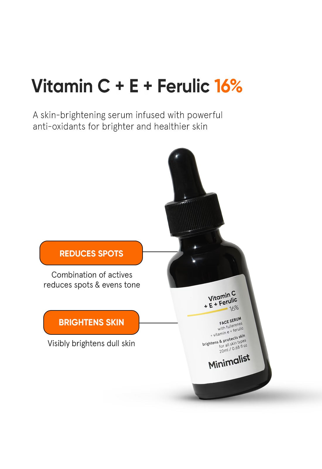 Minimalist Vitamin C + E + Ferulic 16% Face Serum