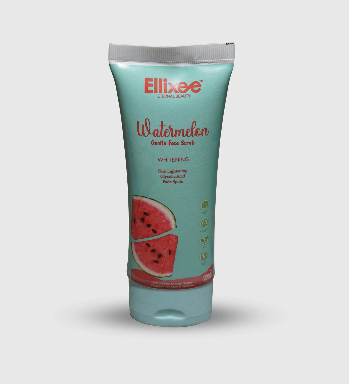 Ellixee Watermelon + Skin Whitening Face Scrub