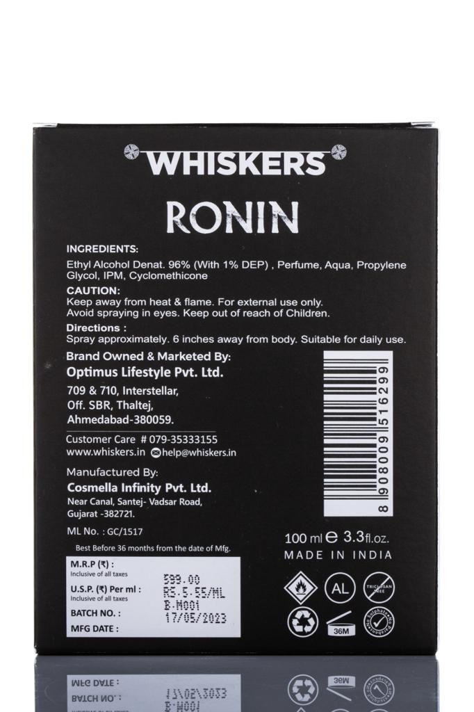 Whiskers Ronin Perfume Eau De Parfum (100ml)