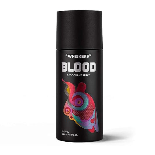 Whiskers Blood Body Deodorant & Perfumed Body Spray - 150ml