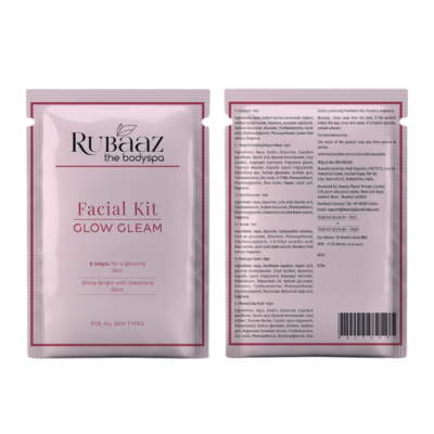 Rubaaz Facial Kit (Glow Gleam) – Monodose