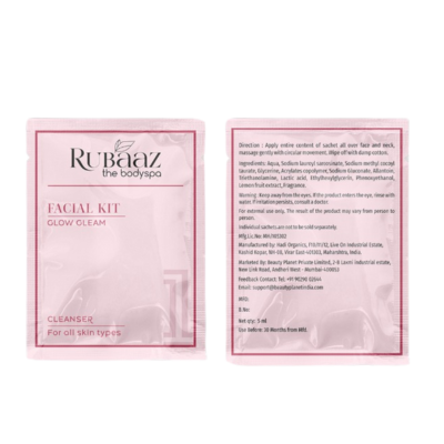 Rubaaz Facial Kit (Glow Gleam) – Monodose