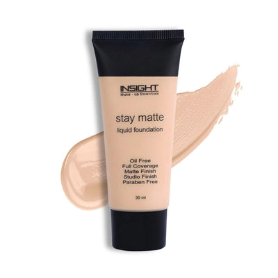 Insight Stay Matte Liquid Foundation (Golden Amber, Rose Beige, Caramel, Nude Beige, Classic Ivory, Soft Tan)