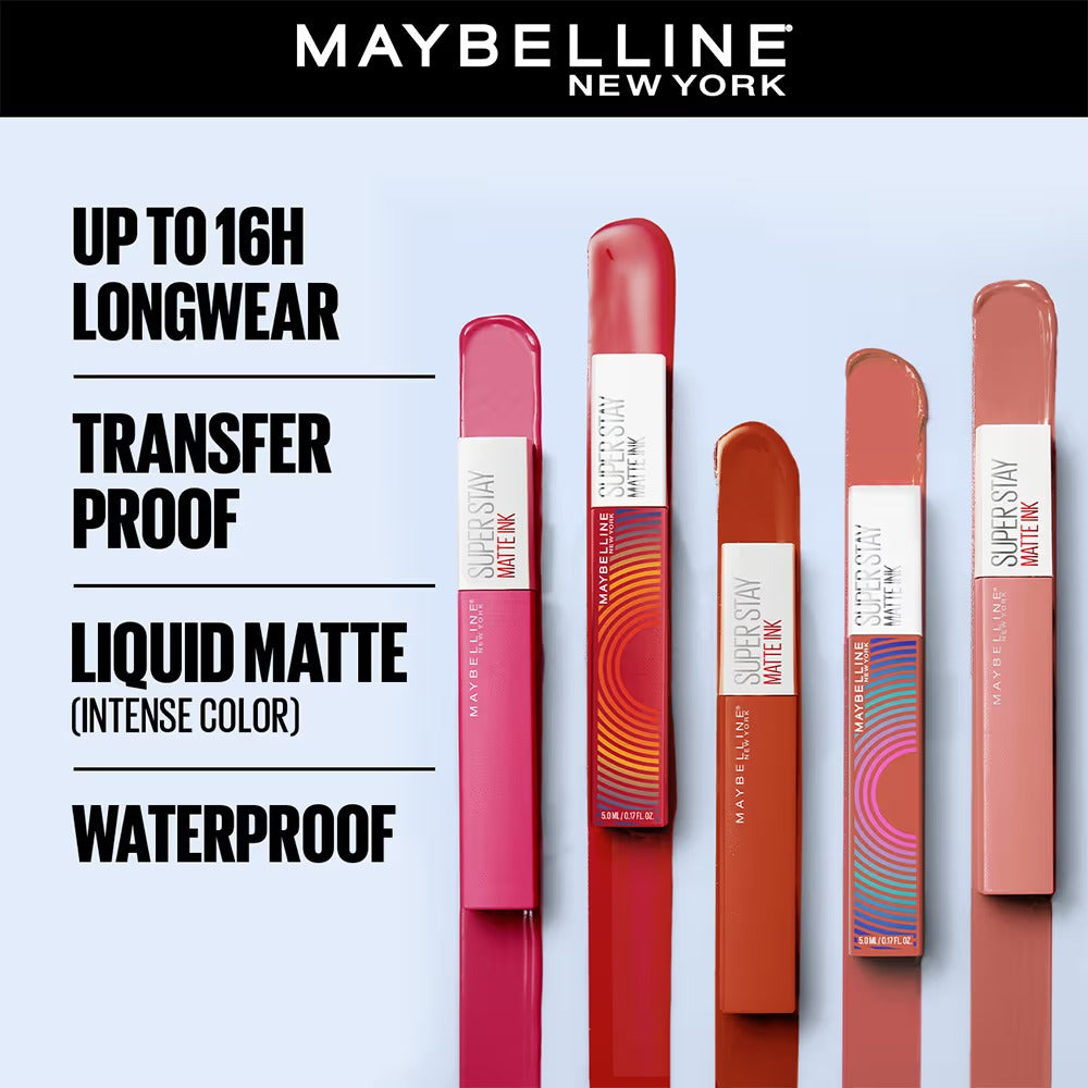 Maybelline Super Stay Matte Ink Liquid Lipstick - Top Shades (25-70-118)