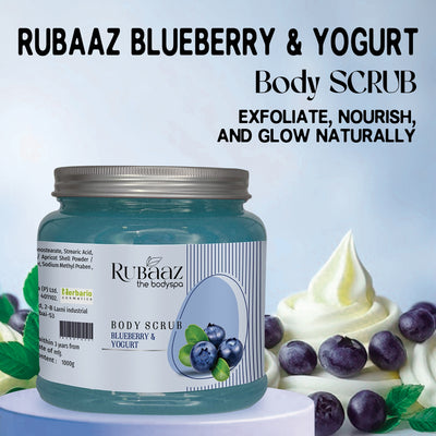 Rubaaz Blueberry Yogurt Body Scrub 1Kg