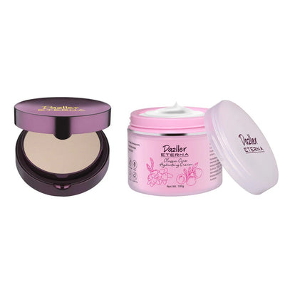 Dazller Eterna Combo Pack: Sheer Glow Compact Powder + Classic Care Hydrating Cream Fair