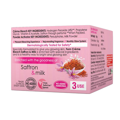 Fem Fairness (Saffron & Milk) Crème Bleach - 24g