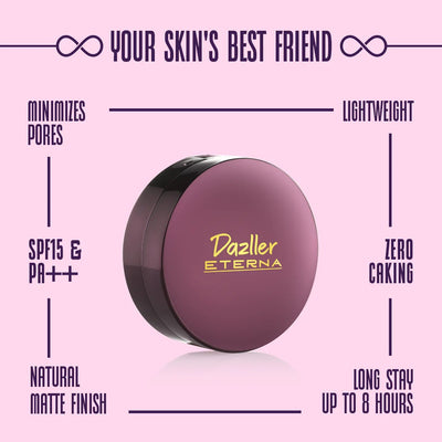 Dazller Eterna Combo Pack: Sheer Glow Compact Powder + Classic Care Hydrating Cream Fair