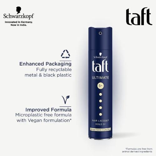 Schwarz Kopf Taft Ultimate 5+ Hair Lacquer Hold 5+ Ultimate Hold & Crystal Shine (250 ML)