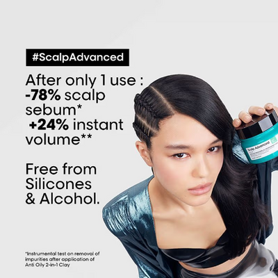 L'Oreal Professionnel Scalp Advanced Anti Oiliness in Deep Purifier Clay For Oily Scalp (250ml)