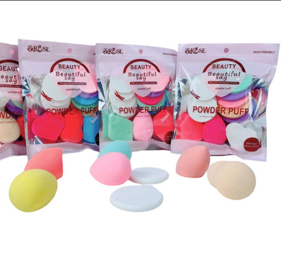 Larose Powder puff and blenders Makeup Sponge (Each Packet Comes with 14 Different Makeup Sponge)