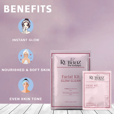 Rubaaz Facial Kit (Glow Gleam) – Monodose