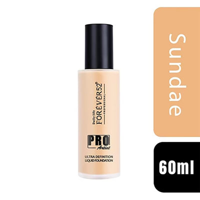 Forever52 Pro Artist Ultra Definition Liquid Foundation (Cheese Cake),(Custard),(Milk Cake),(Pralines),(Sundae),(Honey),(Pecan),(Fudge),(Peanut),(Caramel)