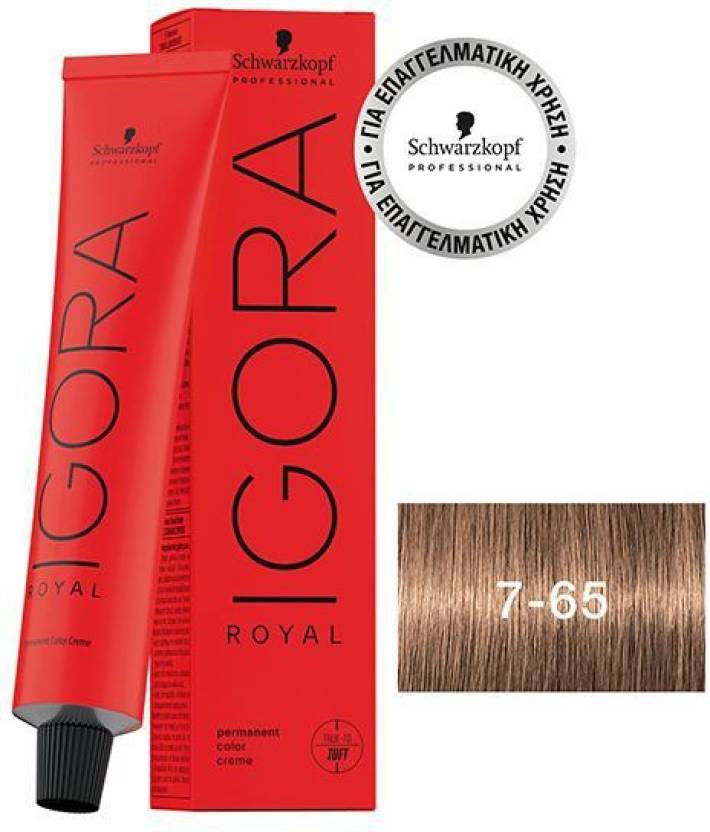 Schwarzkopf Professional Igora Royal Permanent Color Creme (7-65 Medium Blonde Chocolate Gold) (60 ml)