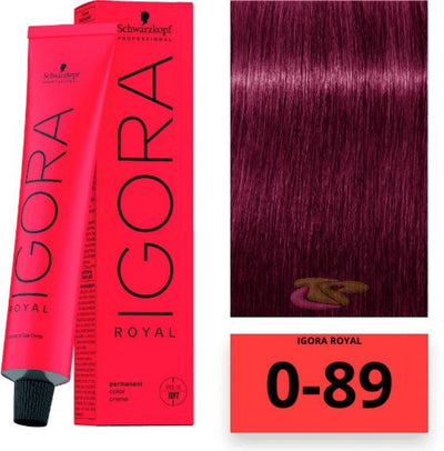 Schwarzkopf Professional Igora Royal Permanent Color Creme (0-89 Red Violet Concetrate) (60 ml)