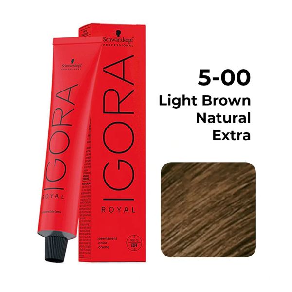 Schwarzkopf Professional Igora Royal Permanent Color Creme (5-00 Light Brown Natural Extra)