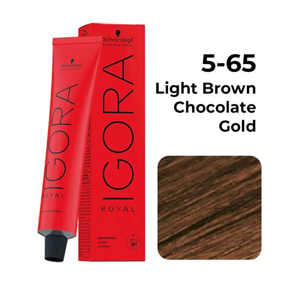 Schwarzkopf Professional Igora Royal Permanent Color Creme (5-65 Light Brown Chocolate Gold)