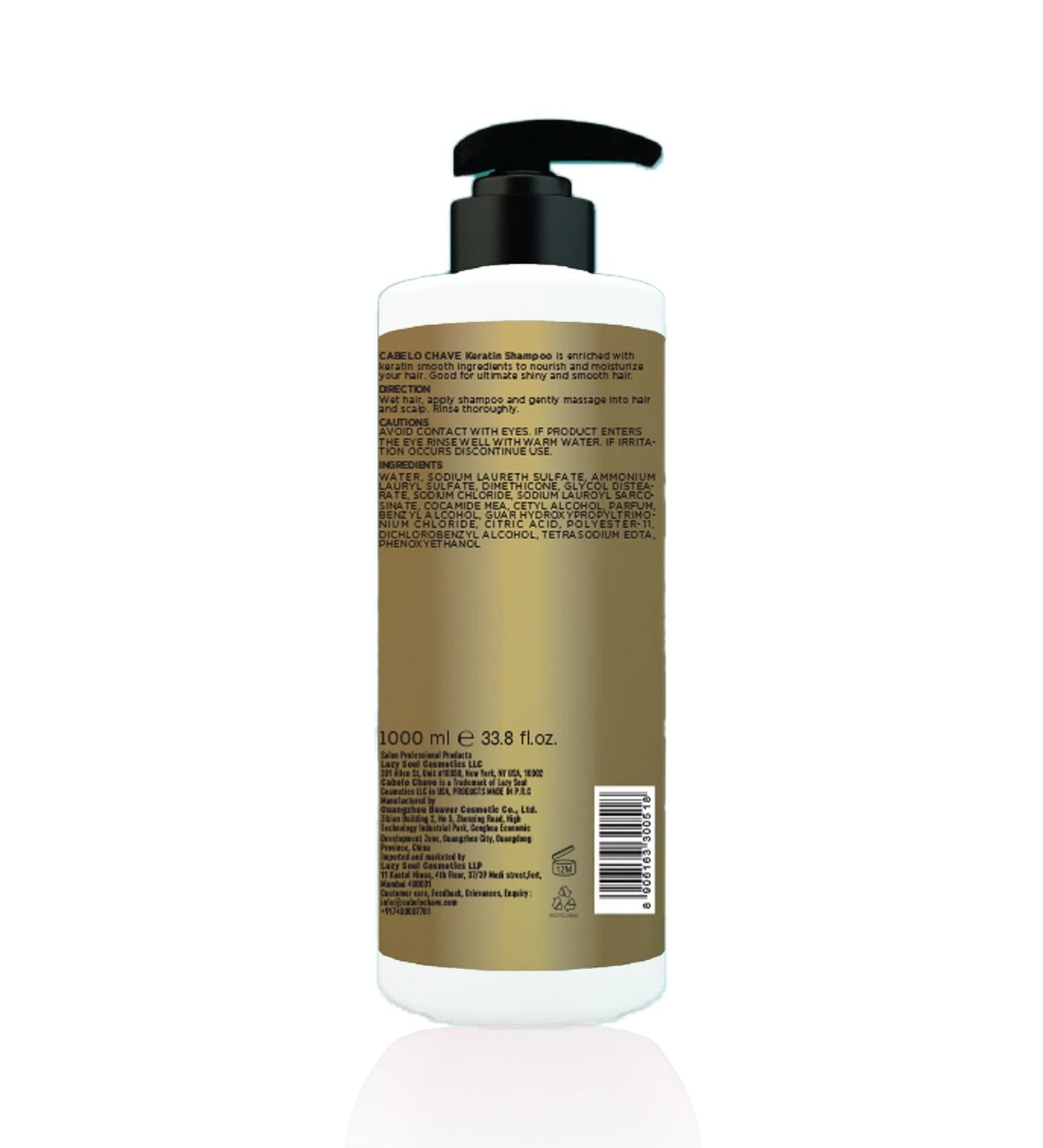 Cabelo Chave Professional Keratin Shampoo 1L