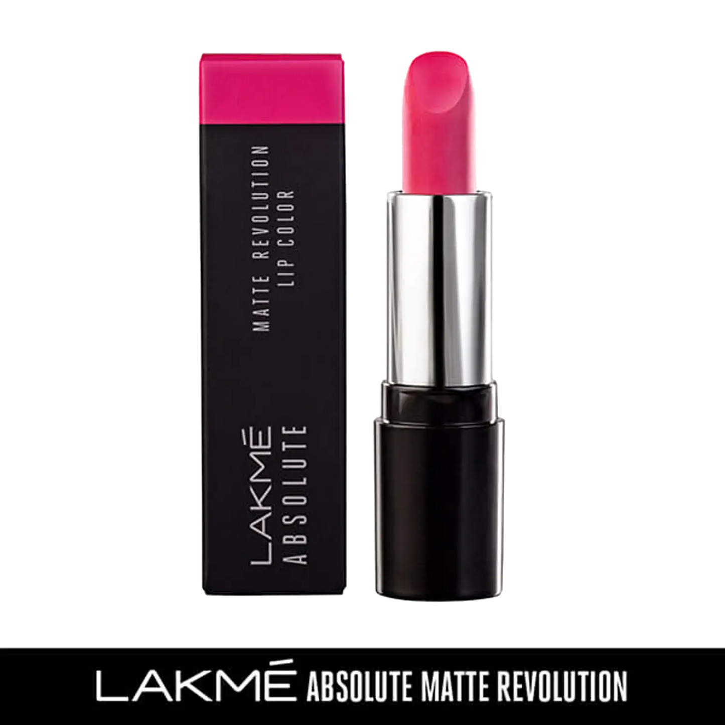 Lakme Absolute Matte Revolution Lip Color - 203 Shocking Pink(3.5g)