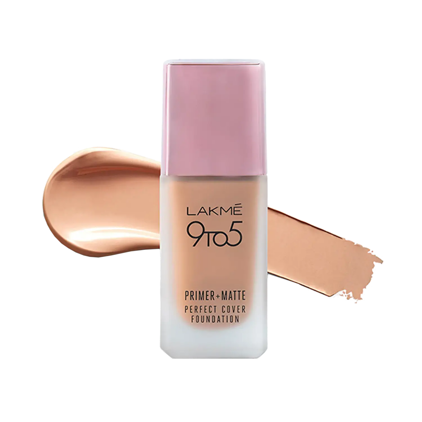 Lakme 9 To 5 Primer + Matte Perfect Cover Foundation - C140 Cool Rose (25ml)