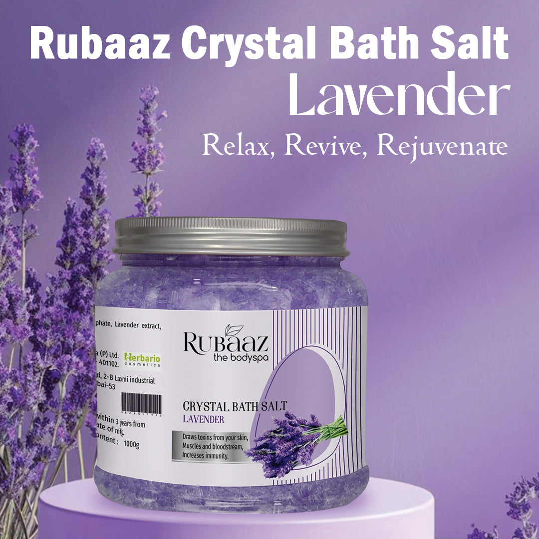 Rubaaz Crystal Bath Salt Lavander 1kg