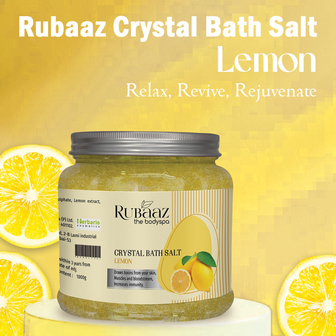 Rubaaz Crystal Bath Salt Lemon 1Kg