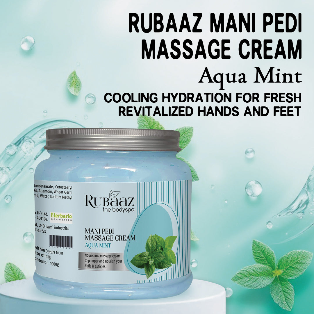 Rubaaz Mani Pedi Massage Cream Aquamint 1kg